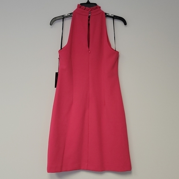 Vince Camuto halter shift dress hot pink 4 - Picture 3 of 8